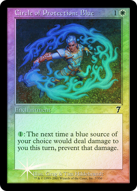 Circle of Protection: Blue\n7th Edition\nSingle\nMagic The Gathering