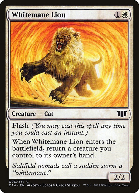 Whitemane Lion\nCommander: 2014 Edition\nSingle\nMagic The Gathering