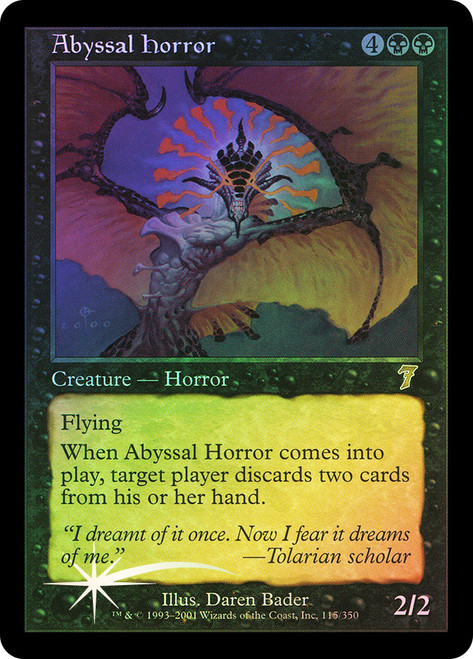 Abyssal Horror\n7th Edition\nSingle\nMagic The Gathering