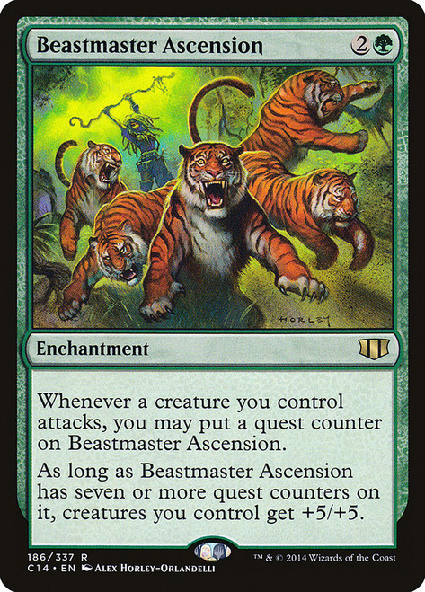 Beastmaster Ascension\nCommander: 2014 Edition\nSingle\nMagic The Gathering