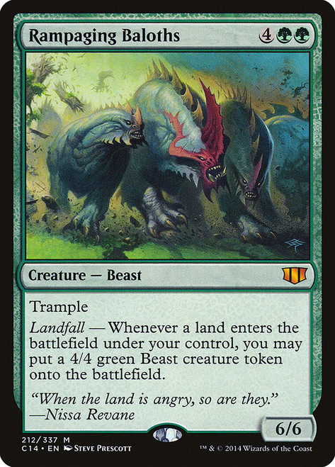 Rampaging Baloths\nCommander: 2014 Edition\nSingle\nMagic The Gathering