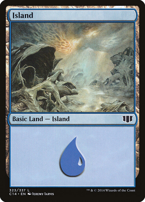 Island (#323)\nCommander: 2014 Edition\nSingle\nMagic The Gathering