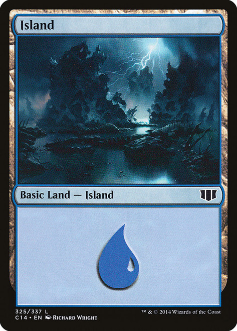 Island (#325)\nCommander: 2014 Edition\nSingle\nMagic The Gathering