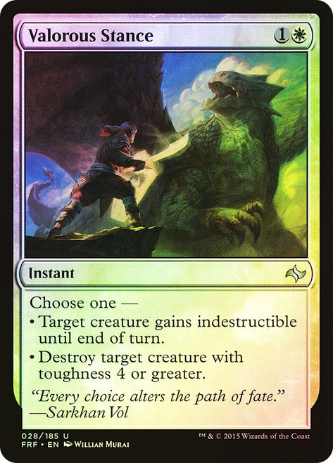 Valorous Stance\nFate Reforged\nSingle\nMagic The Gathering