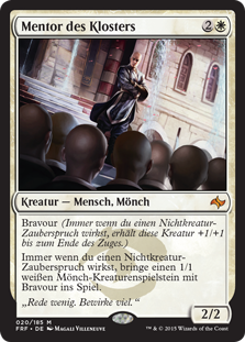 Monastery Mentor
Fate Reforged - German
Single
Magic The Gathering
