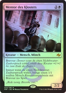 Monastery Mentor
Fate Reforged (Foil) - German
Single
Magic The Gathering