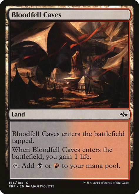 Bloodfell Caves\nFate Reforged\nSingle\nMagic The Gathering