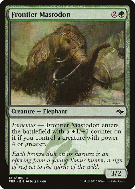 Frontier Mastodon\nFate Reforged\nSingle\nMagic The Gathering