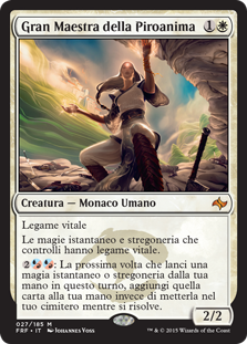 Soulfire Grand Master
Fate Reforged (Foil) - Italian
Single
Magic The Gathering
