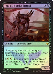 Brutal Hordechief
Fate Reforged (Foil) - Spanish
Single
Magic The Gathering