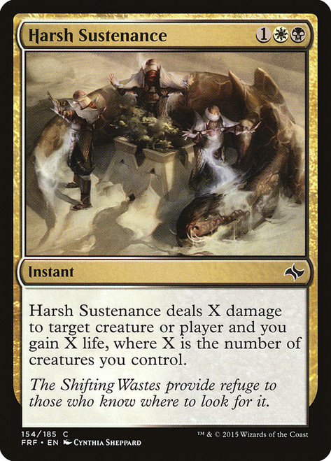 Harsh Sustenance\nFate Reforged\nSingle\nMagic The Gathering