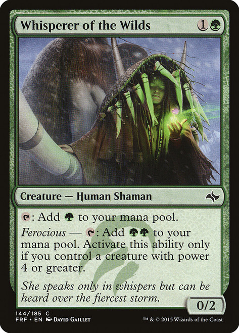 Whisperer of the Wilds\nFate Reforged\nSingle\nMagic The Gathering