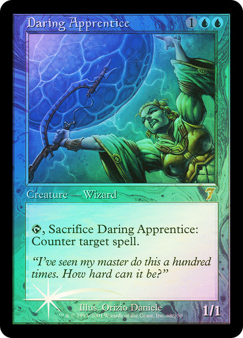 Daring Apprentice\n7th Edition\nSingle\nMagic The Gathering