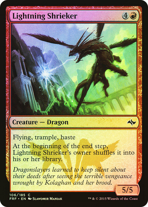 Lightning Shrieker\nFate Reforged\nSingle\nMagic The Gathering