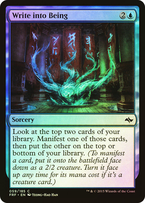 Write into Being\nFate Reforged\nSingle\nMagic The Gathering