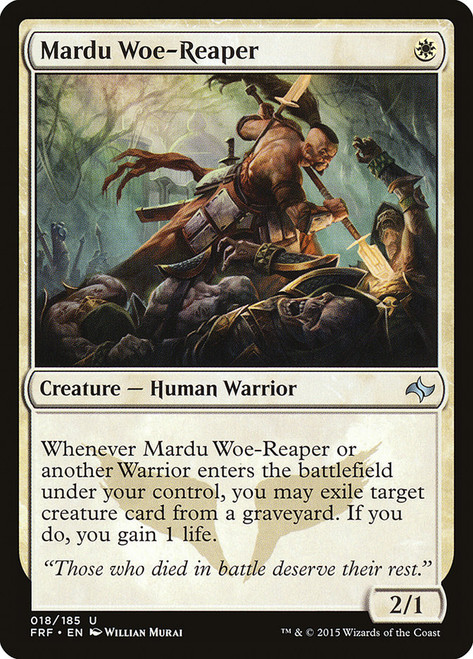 Mardu Woe-Reaper\nFate Reforged\nSingle\nMagic The Gathering