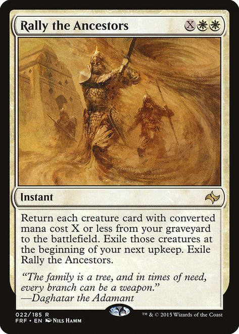 Rally the Ancestors\nFate Reforged\nSingle\nMagic The Gathering