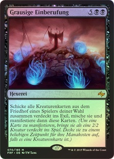 Ghastly Conscription
Fate Reforged (Foil) - German
Single
Magic The Gathering