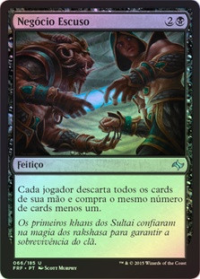 Dark Deal
Fate Reforged (Foil) - Portuguese
Single
Magic The Gathering