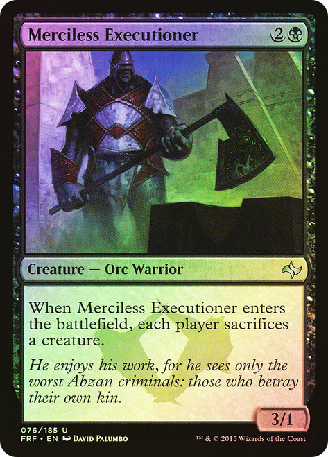 Merciless Executioner\nFate Reforged\nSingle\nMagic The Gathering