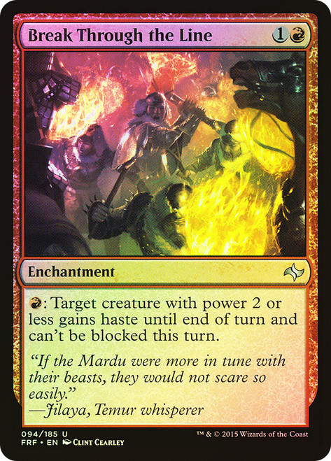 Break Through the Line\nFate Reforged\nSingle\nMagic The Gathering
