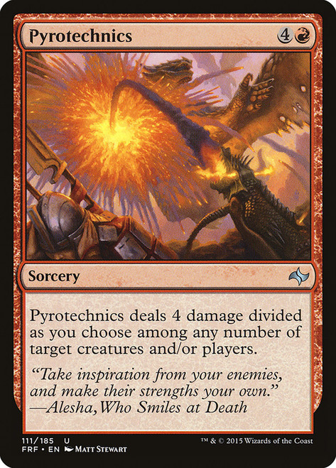 Pyrotechnics\nFate Reforged\nSingle\nMagic The Gathering