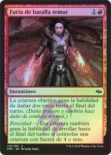 Temur Battle Rage
Fate Reforged (Foil) - Spanish
Single
Magic The Gathering