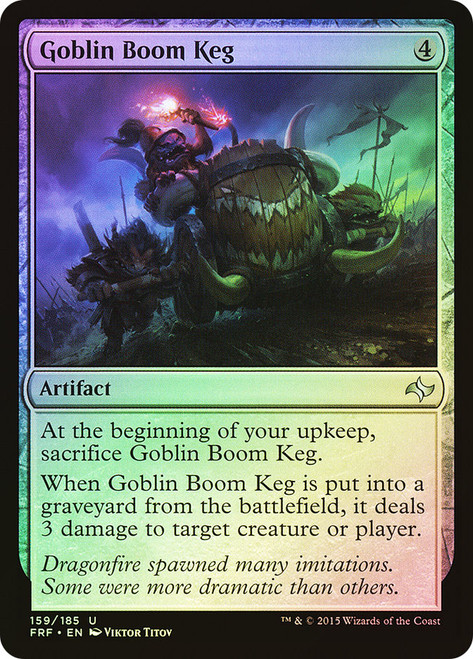Goblin Boom Keg\nFate Reforged\nSingle\nMagic The Gathering