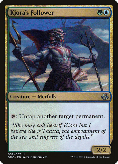 Kiora's Follower\nDuel Decks: Elspeth vs. Kiora\nSingle\nMagic The Gathering