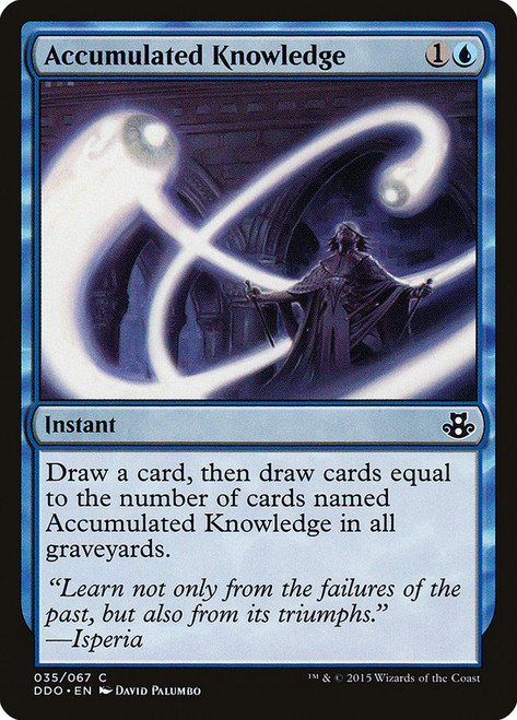 Accumulated Knowledge\nDuel Decks: Elspeth vs. Kiora\nSingle\nMagic The Gathering