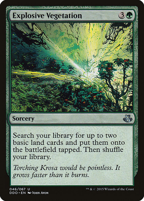 Explosive Vegetation\nDuel Decks: Elspeth vs. Kiora\nSingle\nMagic The Gathering