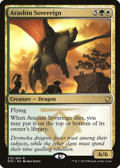 Arashin Sovereign\nDragons of Tarkir\nSingle\nMagic The Gathering