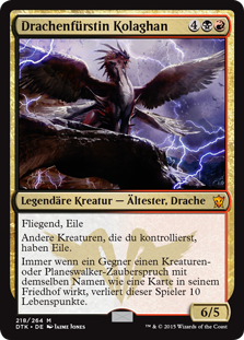 Dragonlord Kolaghan
Dragons of Tarkir - German
Single
Magic The Gathering