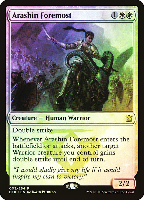 Arashin Foremost\nDragons of Tarkir\nSingle\nMagic The Gathering