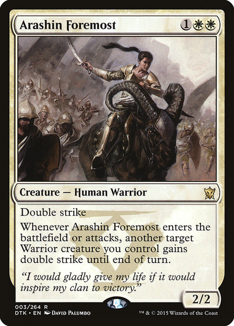 Arashin Foremost\nDragons of Tarkir\nSingle\nMagic The Gathering