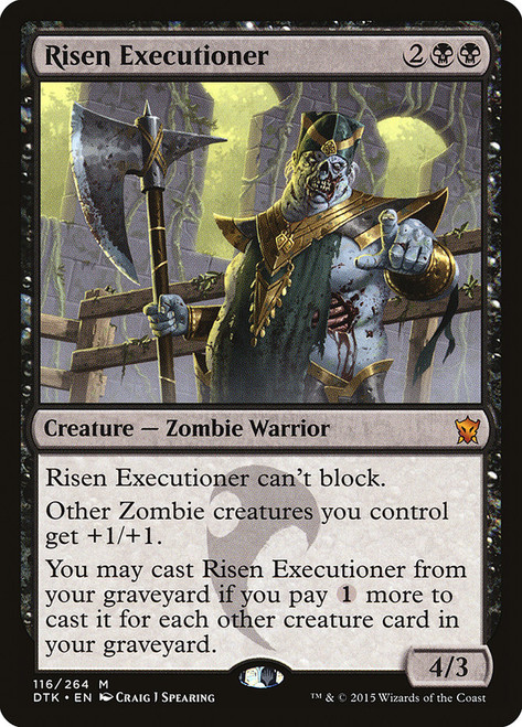 Risen Executioner\nDragons of Tarkir\nSingle\nMagic The Gathering