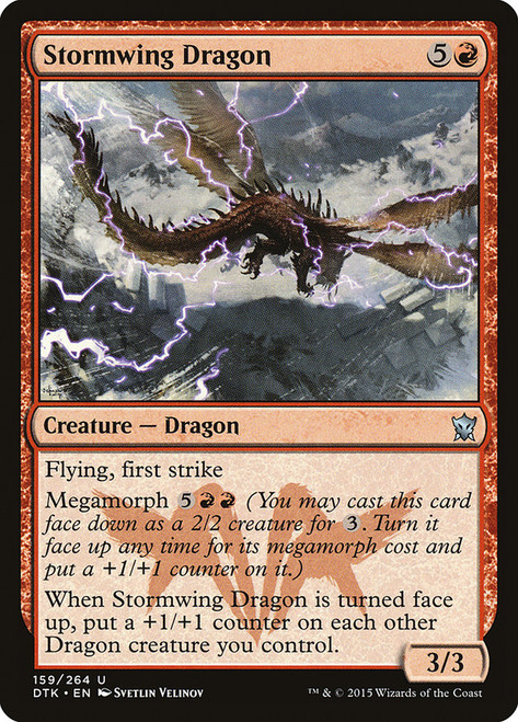 Stormwing Dragon\nDragons of Tarkir\nSingle\nMagic The Gathering
