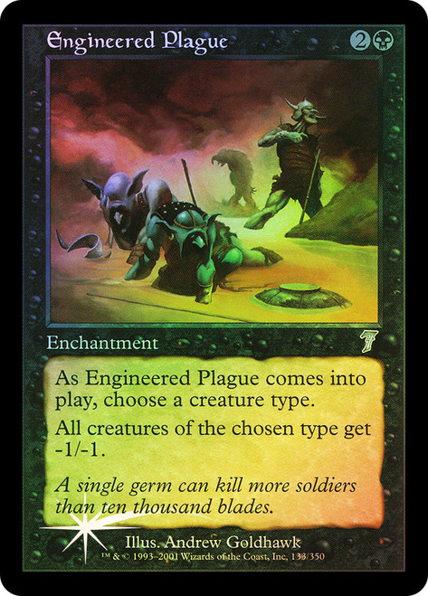 Engineered Plague\n7th Edition\nSingle\nMagic The Gathering