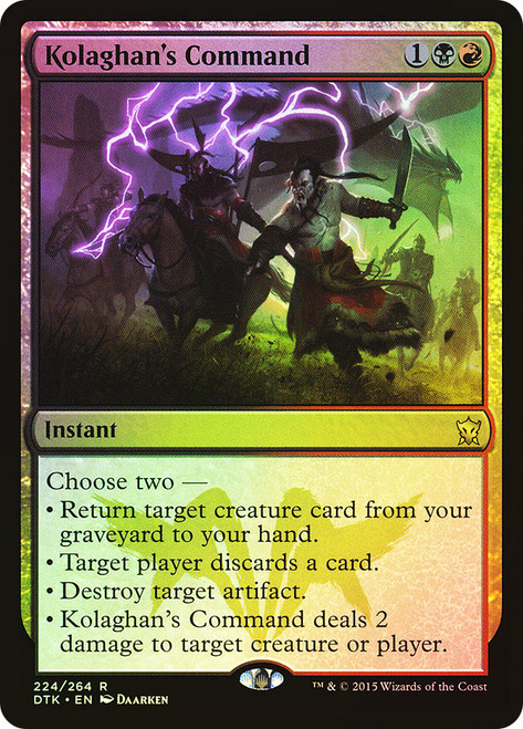 Kolaghan's Command\nDragons of Tarkir\nSingle\nMagic The Gathering