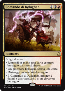 Kolaghan's Command
Dragons of Tarkir - Italian
Single
Magic The Gathering