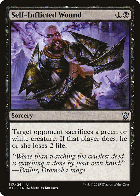 Self-Inflicted Wound\nDragons of Tarkir\nSingle\nMagic The Gathering