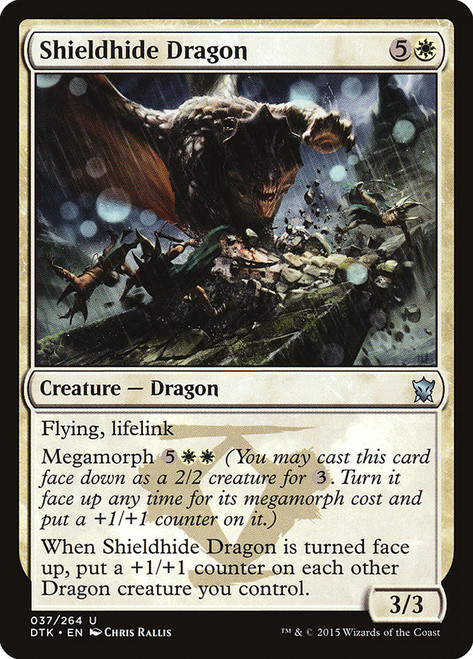 Shieldhide Dragon\nDragons of Tarkir\nSingle\nMagic The Gathering