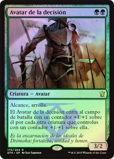 Avatar of the Resolute
Dragons of Tarkir (Foil) - Spanish
Single
Magic The Gathering
