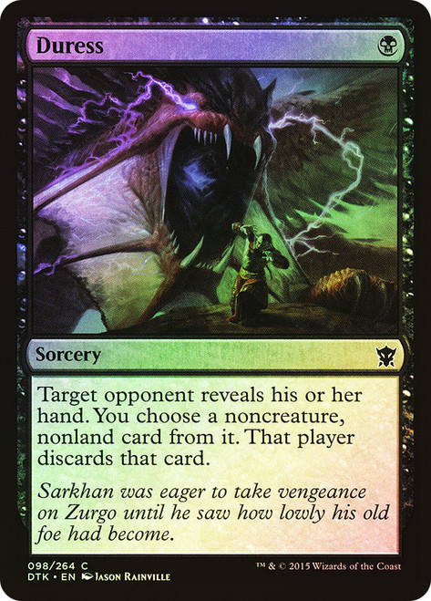 Duress\nDragons of Tarkir\nSingle\nMagic The Gathering