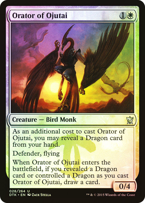 Orator of Ojutai\nDragons of Tarkir\nSingle\nMagic The Gathering