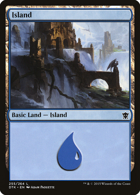 Island (#255)\nDragons of Tarkir\nSingle\nMagic The Gathering