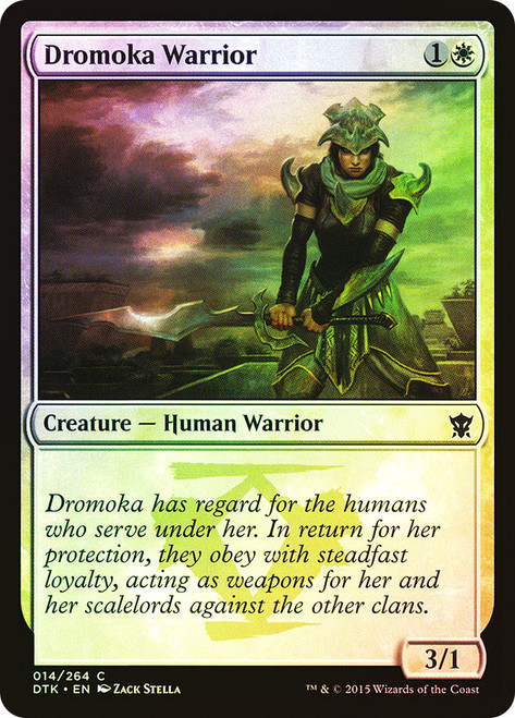 Dromoka Warrior\nDragons of Tarkir\nSingle\nMagic The Gathering