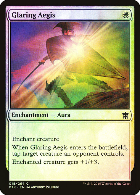 Glaring Aegis\nDragons of Tarkir\nSingle\nMagic The Gathering