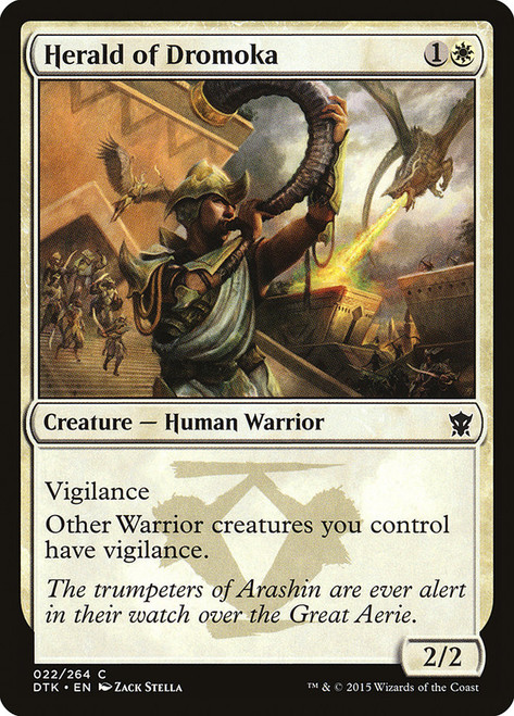Herald of Dromoka\nDragons of Tarkir\nSingle\nMagic The Gathering