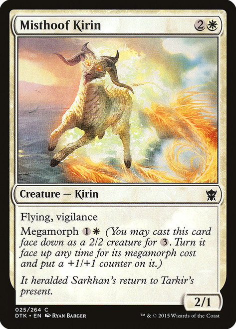 Misthoof Kirin\nDragons of Tarkir\nSingle\nMagic The Gathering